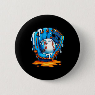 Baseball Drip Team For Boys Ice Cream Cool  6 Cm Round Badge