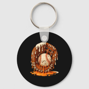 Baseball Drip Team For Boys Ice Cream Cool Key Ring