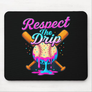 Baseball Drip Team For Boys Ice Cream Cool  Mouse Mat