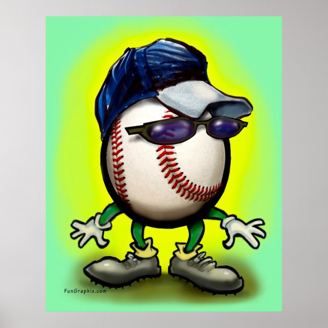 Baseball Dude Poster (Front)