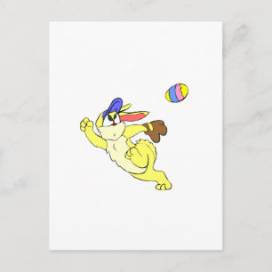 Baseball Easter Holiday Postcard