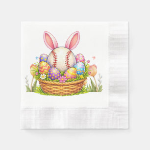 Baseball Easter  themed  Napkin