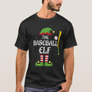 Baseball Elf Family Matching Group Christmas Sport T-Shirt