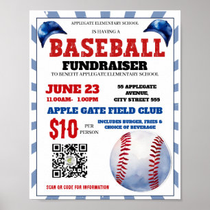 Baseball event poster