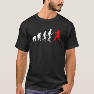 Baseball Evolution Of Man Baseball Women Men Kids T-Shirt