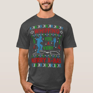 Baseball Fan Baseball Pitcher Funny Ugly Christmas T-Shirt