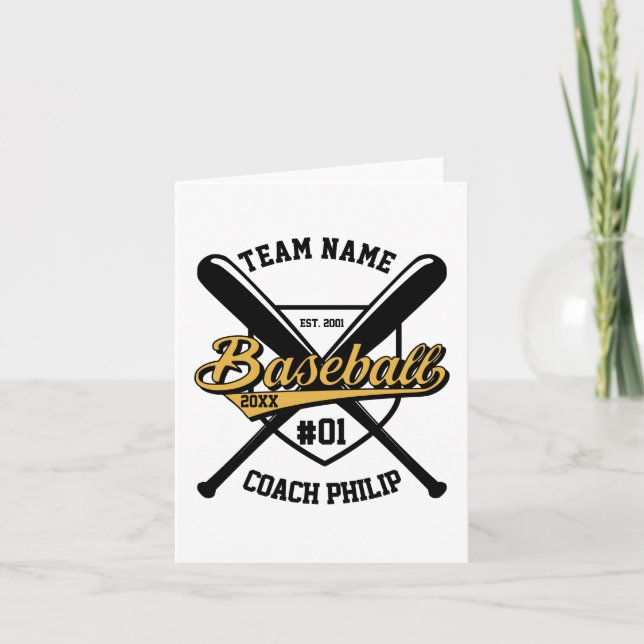 Baseball fan coach team Mom player thank you gift Card (Front)
