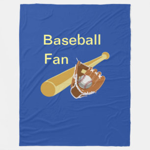 Baseball Fan Fleece Blanket