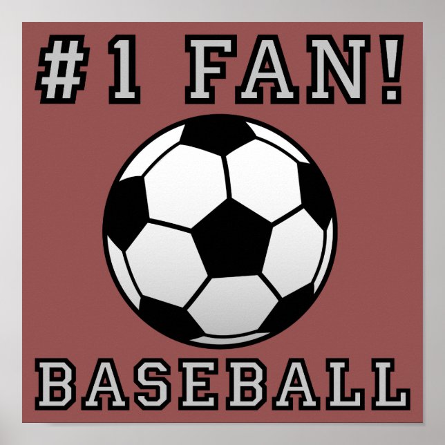 Baseball Fan Not Funny Poster Sign (Front)
