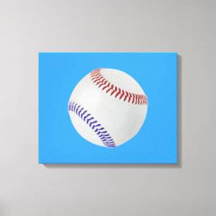 Baseball Fan-tastic_Color Laces_All-American Canvas Print