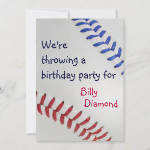 Baseball Fan-tastic_Color Laces_All-American Party Invitation