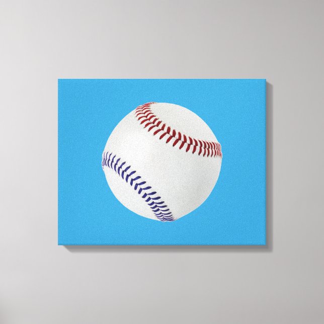 Baseball Fan-tastic_Color Laces_nb_dr Canvas Print (Front)