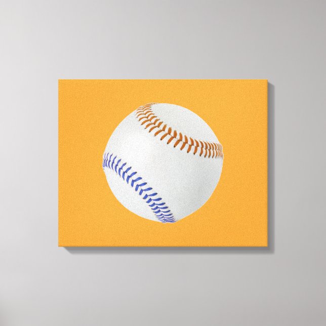Baseball Fan-tastic_Color Laces_og_bl Canvas Print (Front)