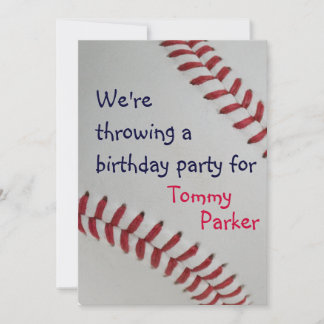 Baseball Fan-tastic_sports themed birthday party Invitation