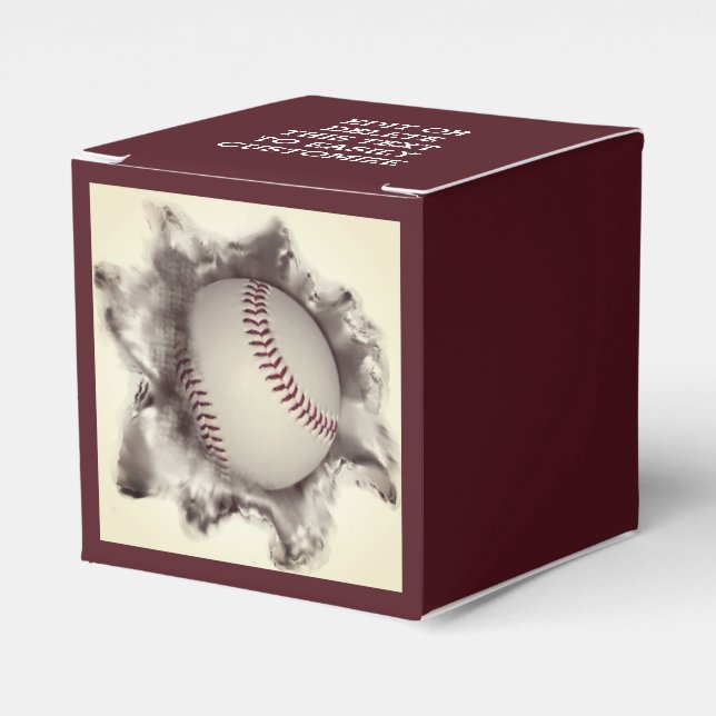 Baseball  favour box (Front Side)