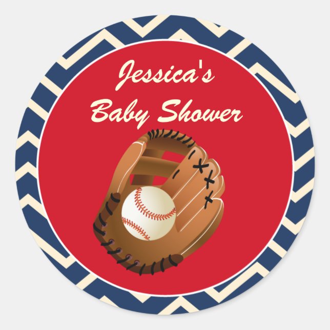 Baseball Favour Stickers (Front)