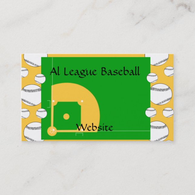 Baseball Field Business Card (Front)