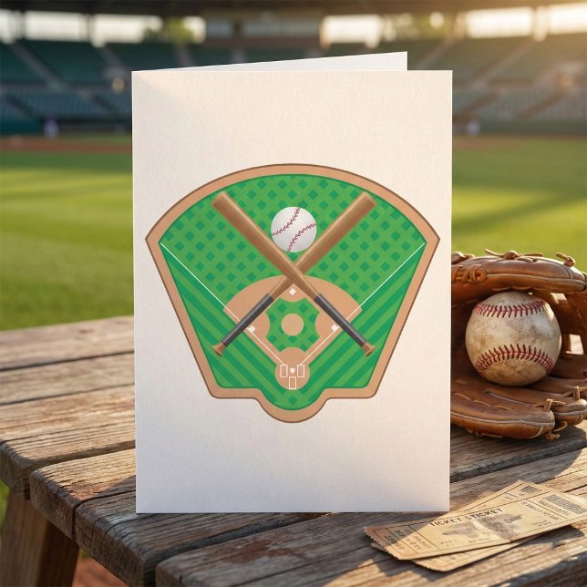 Baseball Field Greeting Cards (Creator Uploaded)