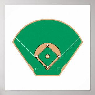 Baseball field poster