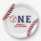 Baseball First Birthday Paper Plates