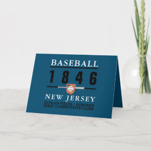 Baseball, First Competitive Game  Card