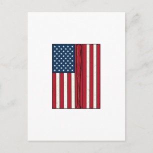 Baseball Flag Distressed Vintage Vector Design_1 Postcard