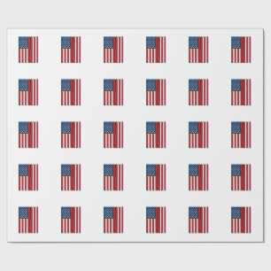 Baseball Flag Distressed Vintage Vector Design_1 Wrapping Paper