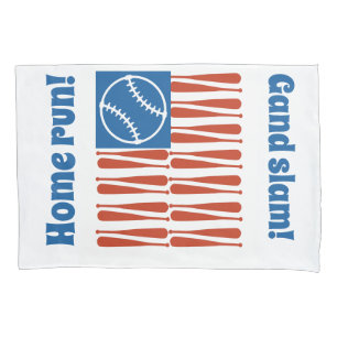 Baseball Flag  Pillowcase