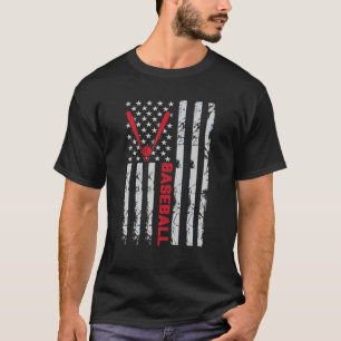 Baseball Flag Sports Lovers Sport Men Women Kids T T-Shirt