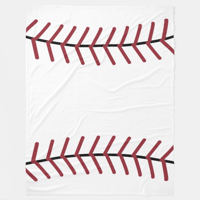  Baseball Fleece Blanket (Front)