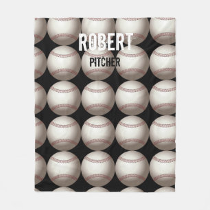 Baseball Fleece Blanket Player Athlete Fan Blanket