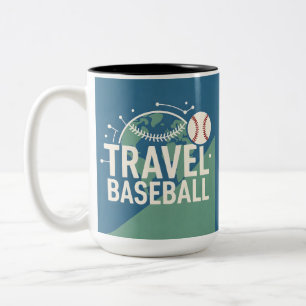 Baseball for fan Two-Tone coffee mug