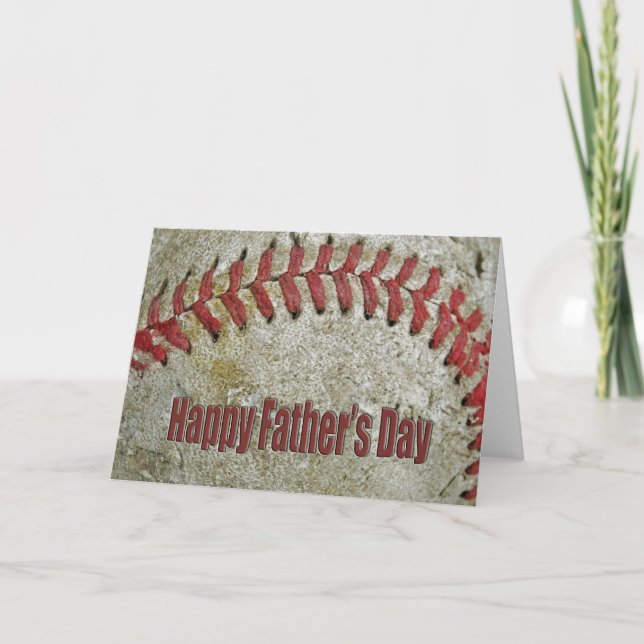 Baseball For Father's Day Card (Front)