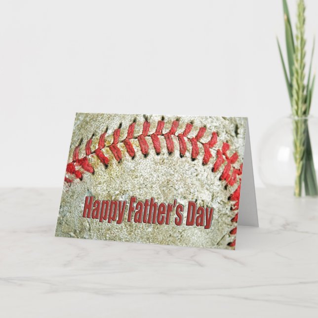 Baseball For Father's Day Card (Front)