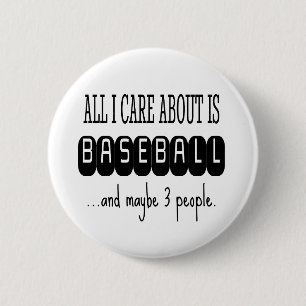 Baseball Funny Sarcastic Trendy 6 Cm Round Badge