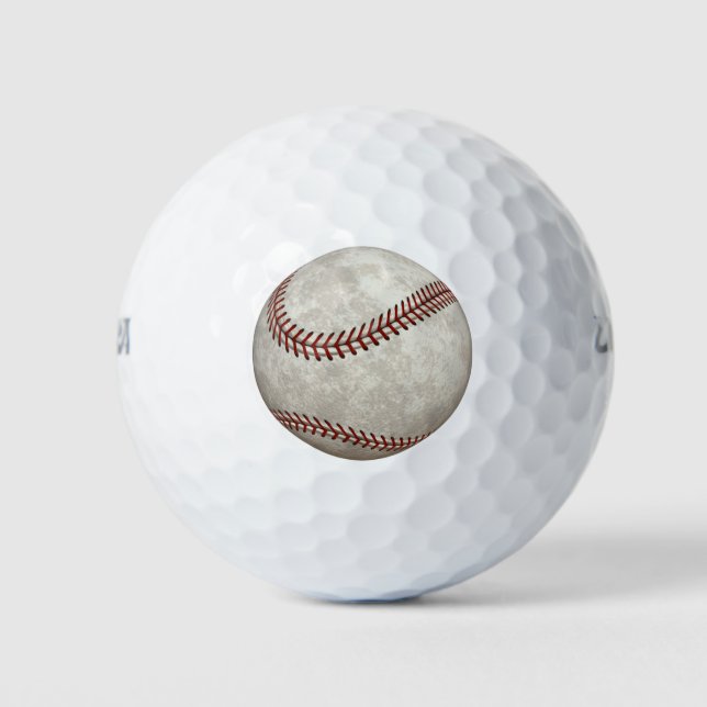 Baseball Game American Past-time Sports Golf Balls (Front)