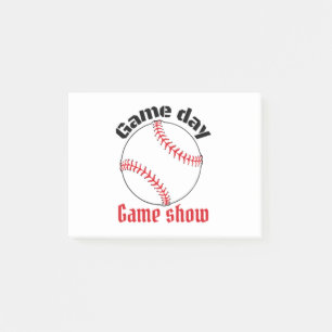 Baseball Game day game show Post-it Notes