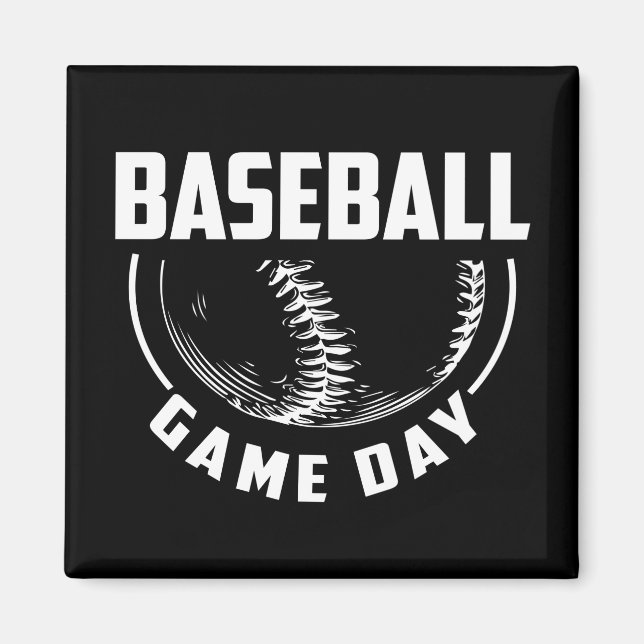 Baseball Game Day Magnet (Front)