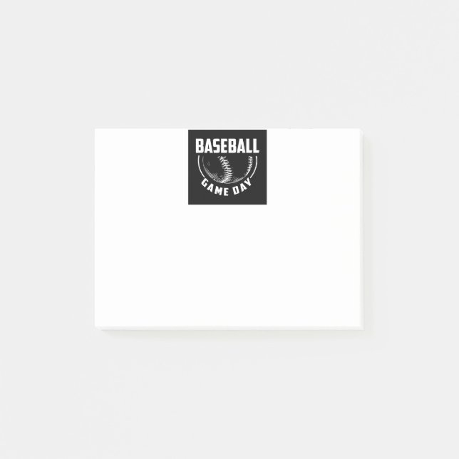 Baseball Game Day Post-it Notes (Front)