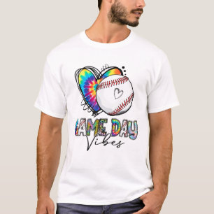 Baseball Game Day Vibes Baseball Mom Game Day Tie T-Shirt