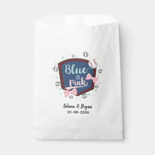 baseball gender reveal favour bags
