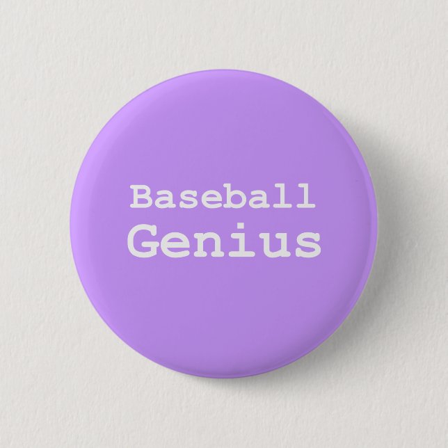 Baseball Genius Gifts 6 Cm Round Badge (Front)