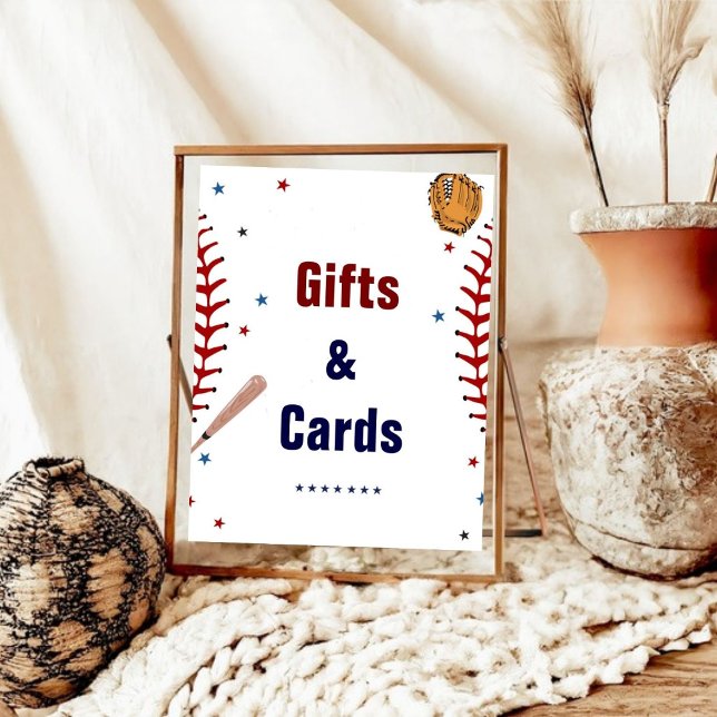 Baseball Gift and Card Birthday Baby Shower Favour Poster (Creator Uploaded)