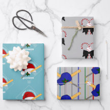 Baseball Gift Wrap HAMbyWG