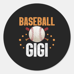 Baseball Gigi Family Matching Team Sports Classic Round Sticker