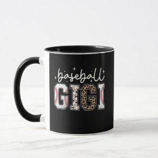 Baseball Gigi Leopard Print Coquette Bow Mug