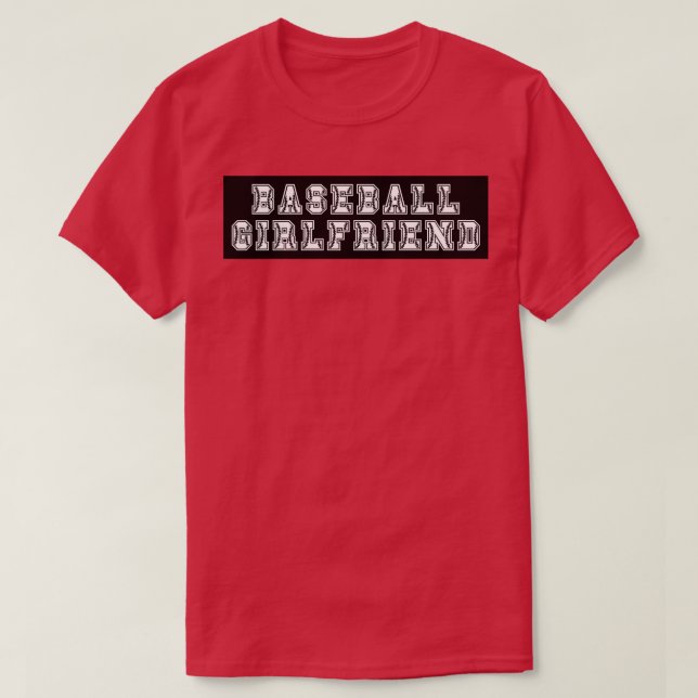 Baseball Girlfriend 7 T-Shirt (Design Front)