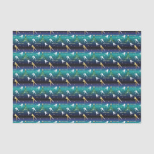 Baseball Girls Softball Christmas Tissue Paper