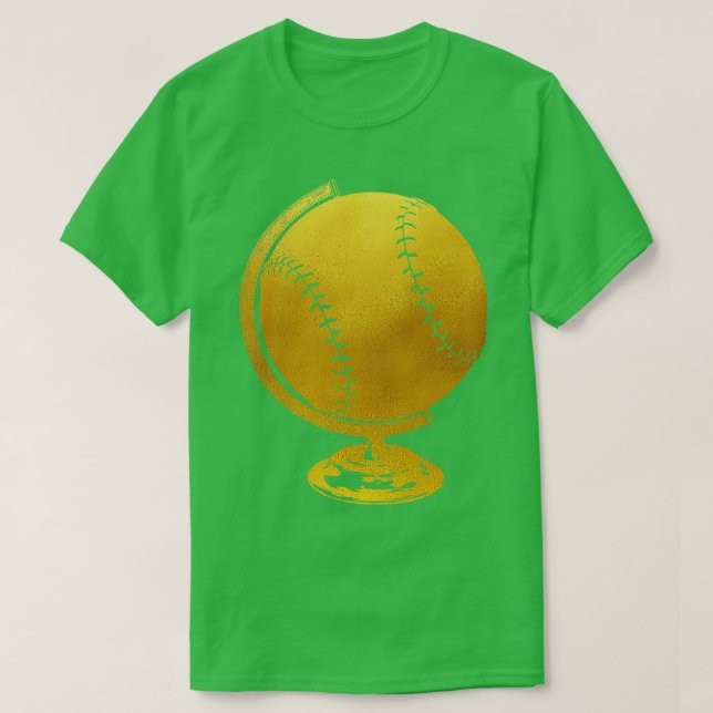 Baseball Globe T-Shirt (Design Front)