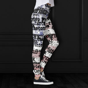 Baseball Glory   Faded Grunge American Flag Words Leggings